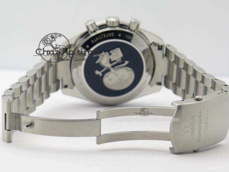 0429 Efficient Speedmaster JHF SS Snoopy Award 45th Anniversary White dial On SS Bracelet 8239